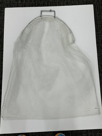 Commercial  Bag, Large - Coated Wire Handle 18" x 30" White - Triple Stitched