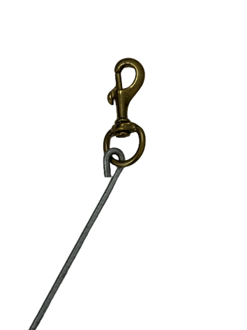 Tickle Stick, Economy 40" Glavanized metal with brass clip